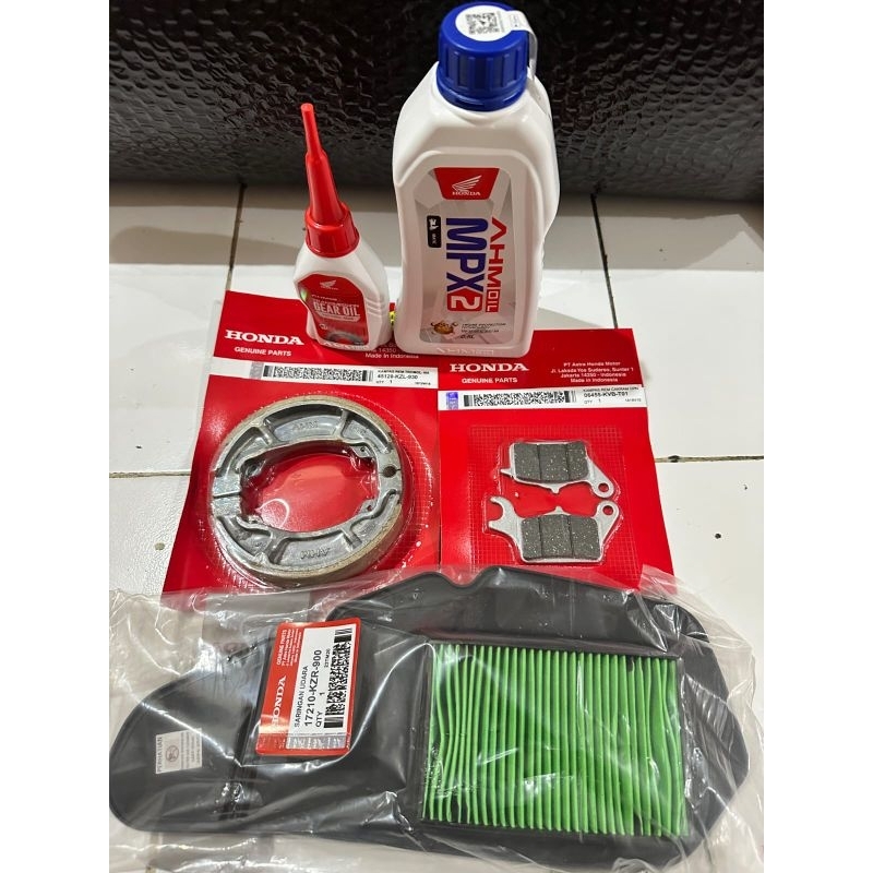 paket service oli MPX2 oli gardan kampas rem depan belakang filter udara Vario 125