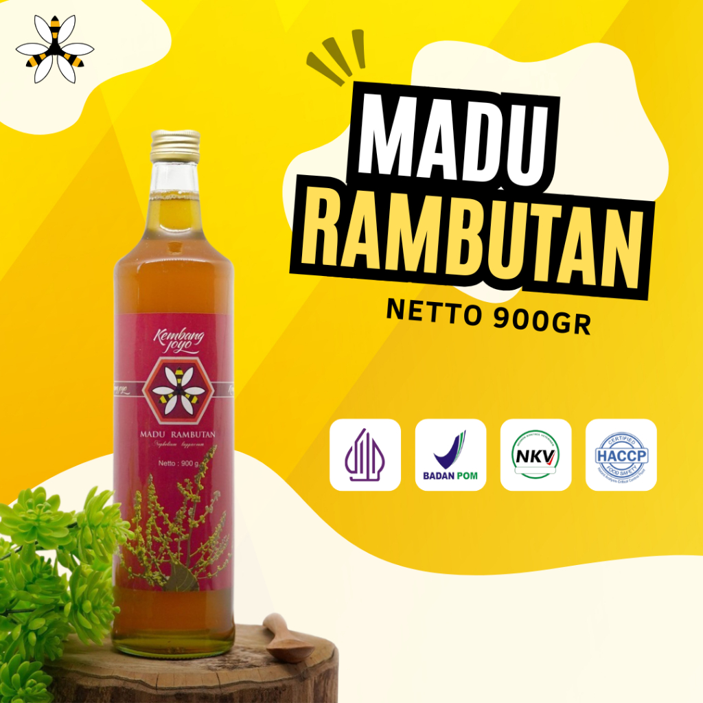 

Madu Kembang Joyo - Madu Rambutan 660 ml / 900 gr + Free Bubble Wrap