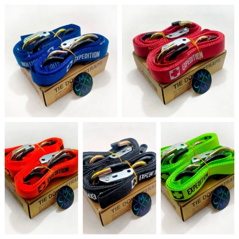 TALI TIE DOWN STRAP PENGIKAT MOTOR TRAIL / BARANG / ratchet tie down