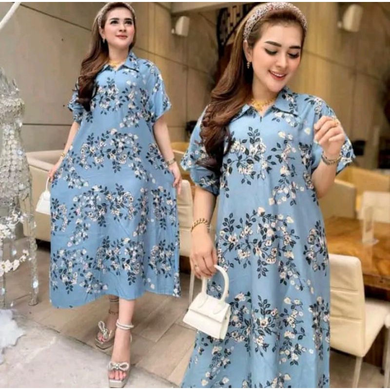 GAMIS BUNGA KOREA|GAMIS KEKINIAN TERBARU