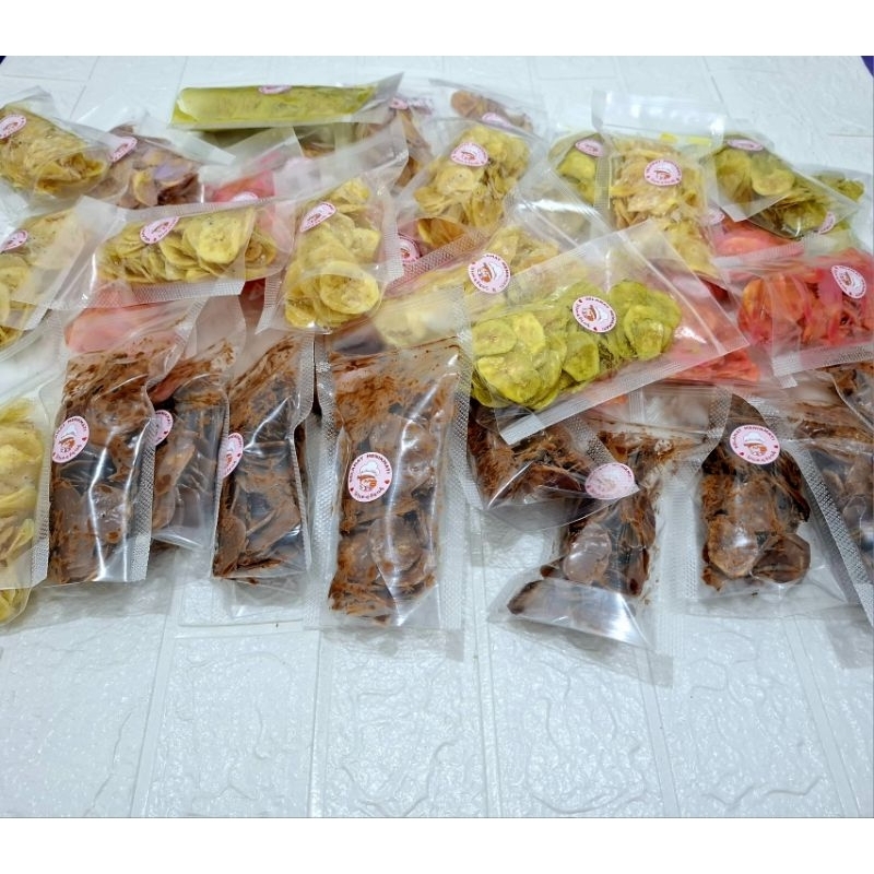 

10 pcs kripik pisang lumer varian rasa