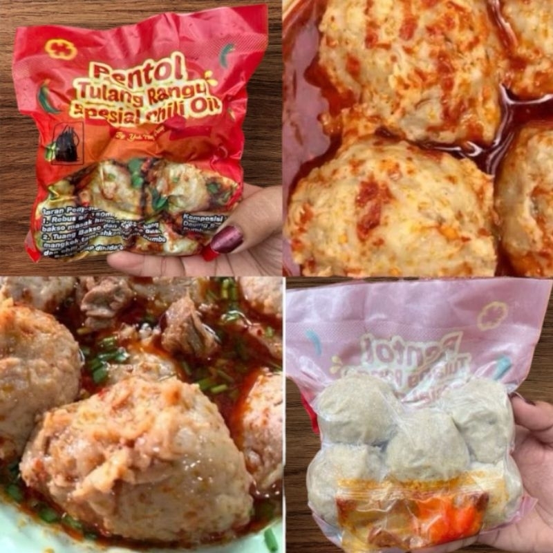 

AriskyShop❤ PENTOL TULANG RANGU SPESIAL CHILI OIL BY YUK NING GROUP ISI 5BIJI
