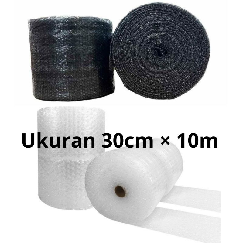 

Bubble Wrap hitam/putih ukuran 30cm × 10m tersedia berbagai ukuran packing barang online murah banjarmasin