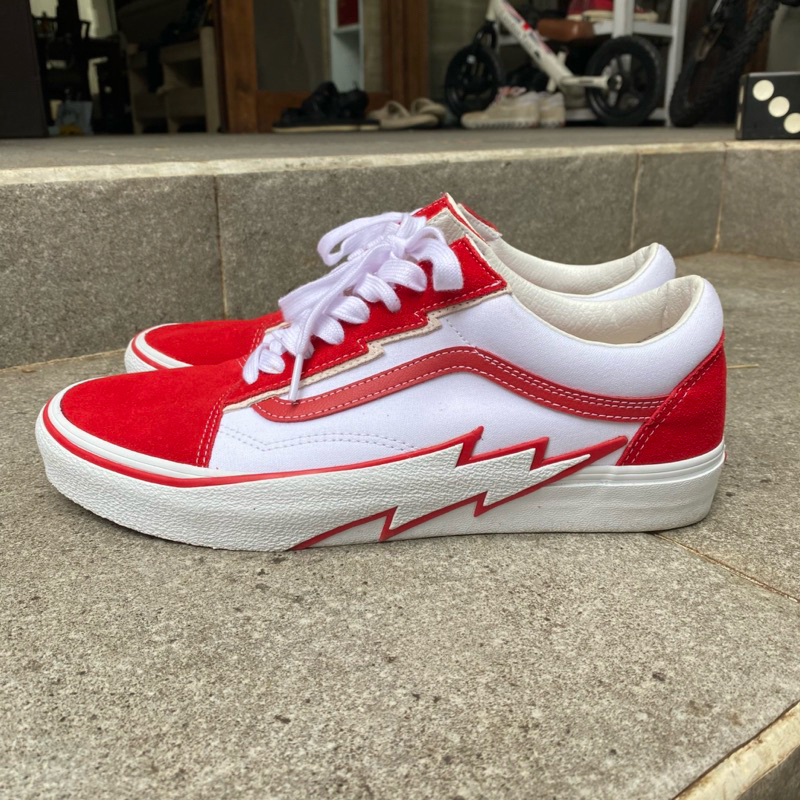 Vans Old Skool Bolt - Red/True White size 46