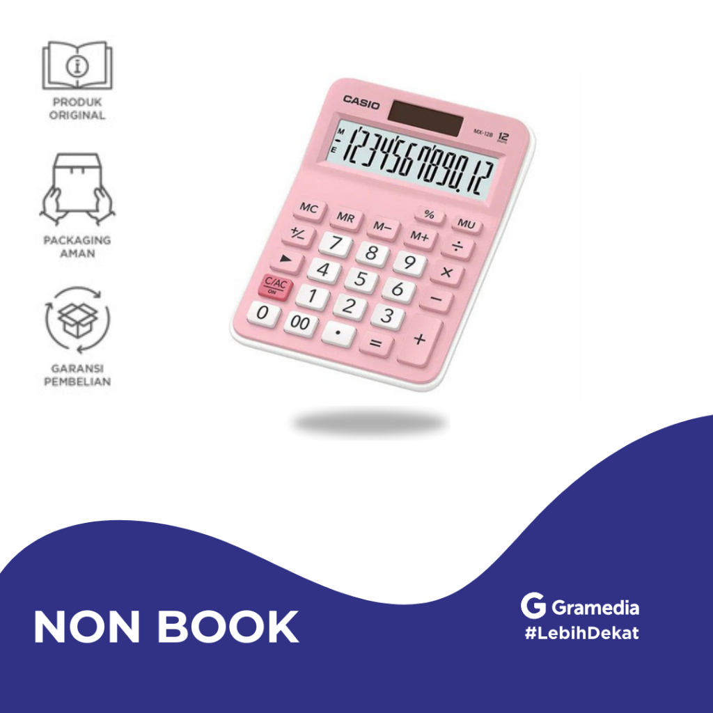 

Casio Calculator MX-12 B - Pink - Gramedia Jember
