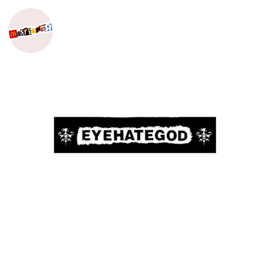 

sticker band EYEHATEGOD logo stiker EHG