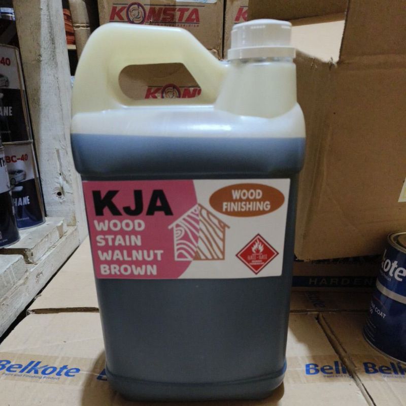 KJA Wood Stain 5 L Salak Brown, Walnut Brown, Cocoa Brown