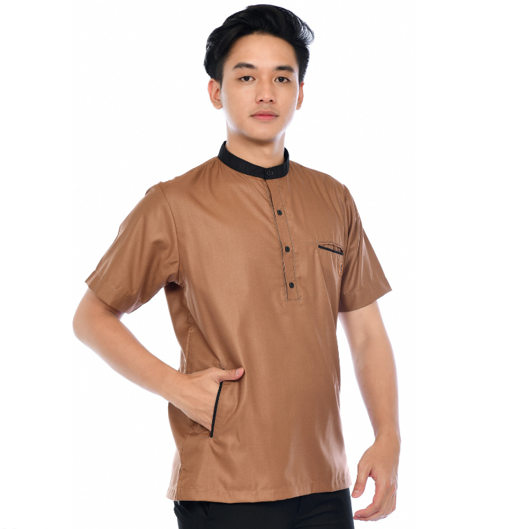 Baju Koko Pria Dewasa Premium Jumbo Lengan Pendek Kekinian
