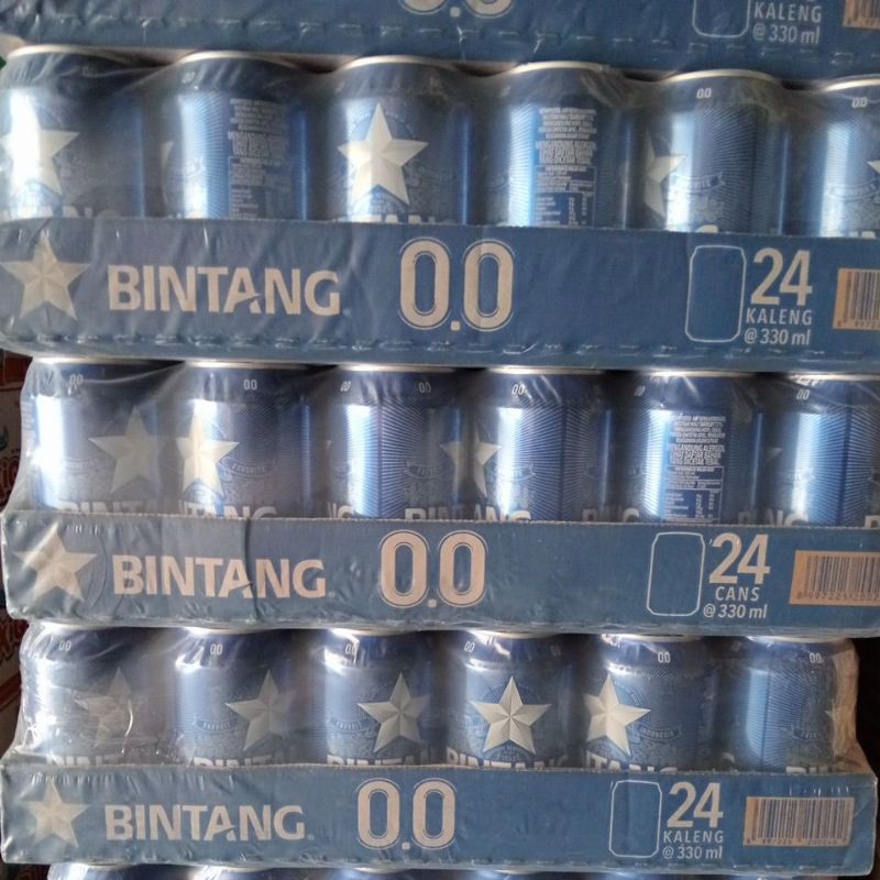 bintang zero kaleng 330 ml isi 24 kaleng