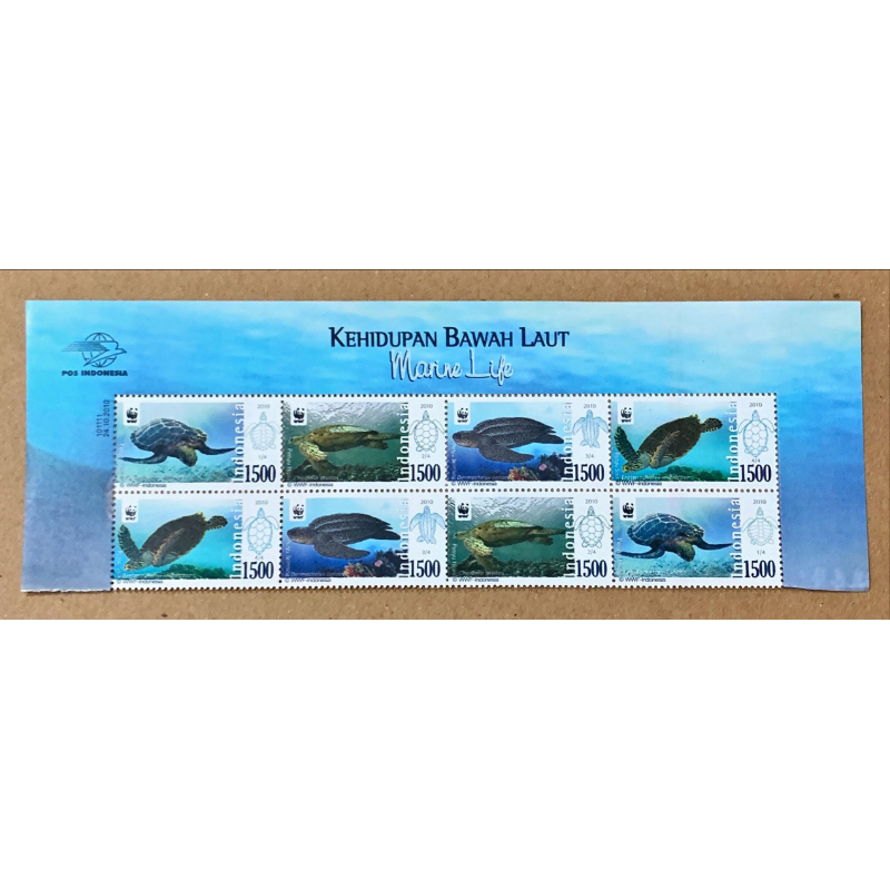 

(BA) PRANGKO INDONESIA 2010 2 SERI SET WWF PRANGKO KEHIDUPAN BAWAH LAUT + MARGIN. MINT.
