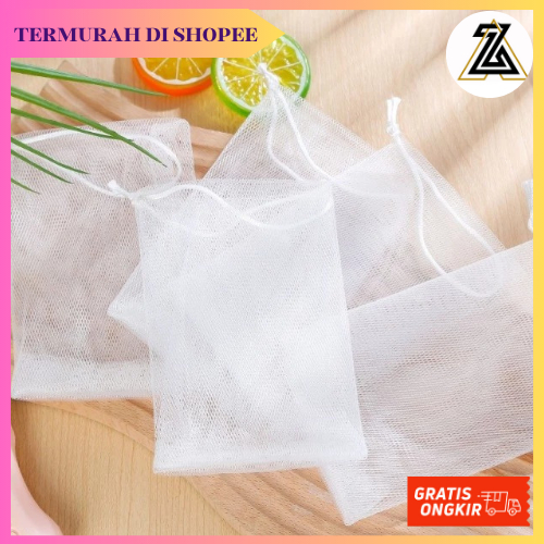 KANTONG JARING SABUN BATANG MANDI SERBAGUNA TALI GANTUNG JARING SABUN TRAVELING PEMBUAT BUSA MANUAL