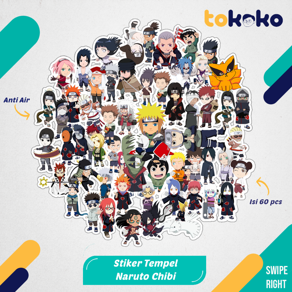 

Stiker Cutting Naruto Chibi Anime Paper Vinyl Dekorasi Laptop Koper Tumbler Kulkas DIY