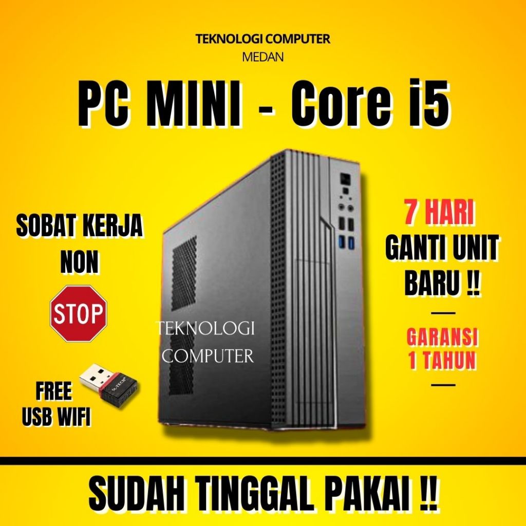 Core i5 ‖ Mini ‖ PC Only ‖ Kantor Admin Sekolah ‖ Komputer CPU Rakitan
