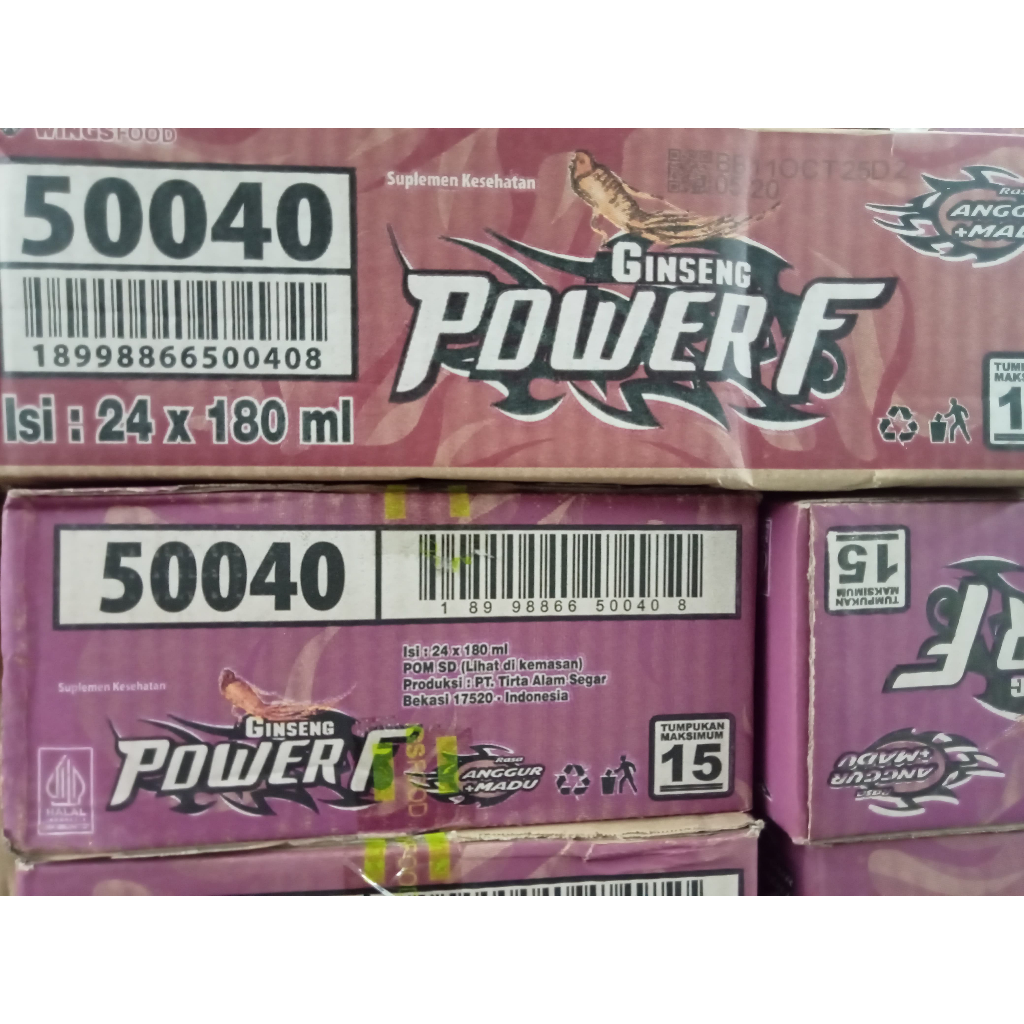 

Power F Minuman Berenergi Rasa Anggur 180ml