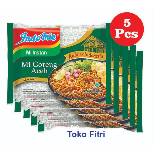 

5 Pcs Indomie Mi Goreng Aceh