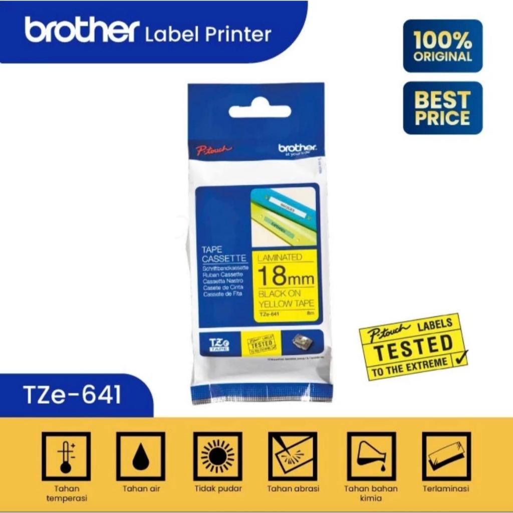 

Brother Label TZe-641 188mm Black On Yellow Original