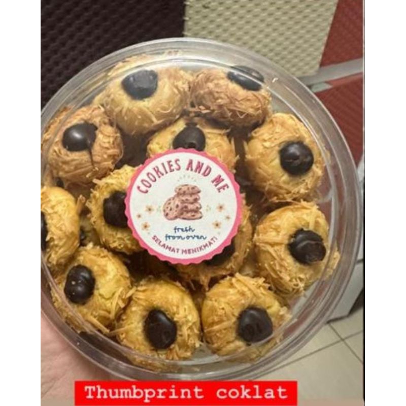 

Kue Kering Thumbprint Toples 250gr | Thumbprint Coklat | Kue Lebaran