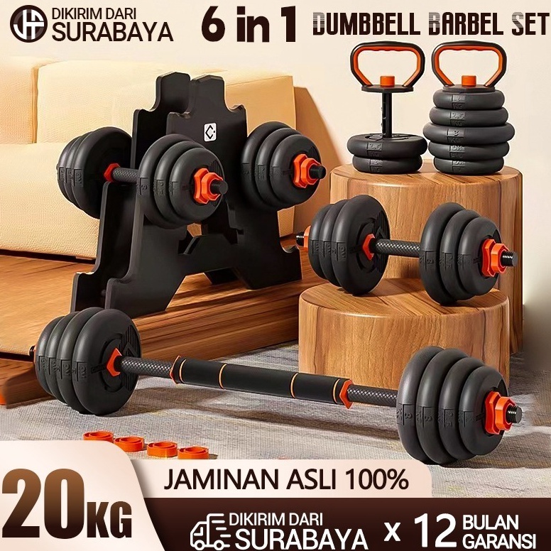 22MURAH Dumbell Barbell Fitness Set Peralatan 2KG  Alat Angkat Beban  Alat Fitness Rumah  Dumbell Pe