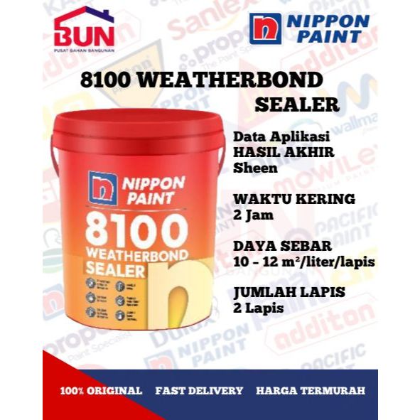 CAT DASAR EXTERIOR NIPPON PAINT / 8100 WEATHERBOND SEALER