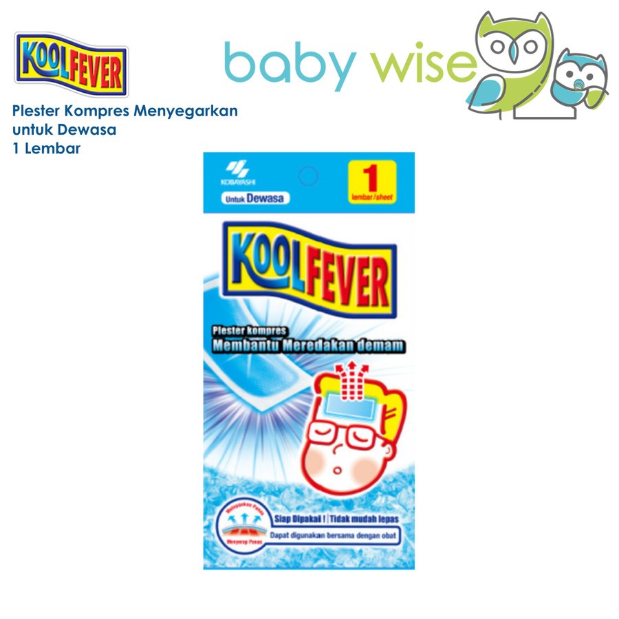 KoolFever Kool Fever Plester Kompres Menyegarkan untuk Dewasa 1 lembar