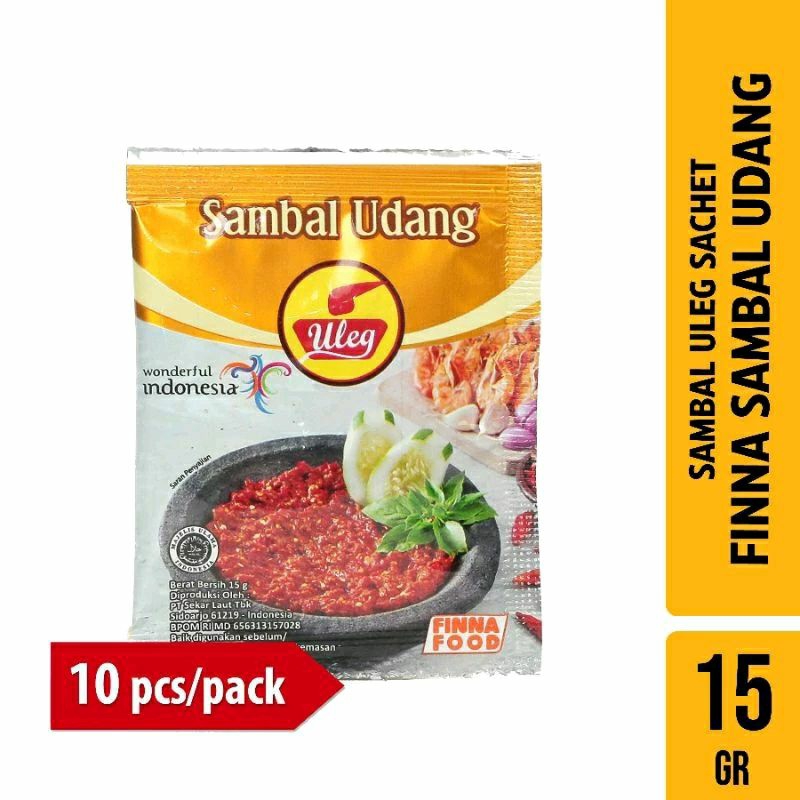 

Finna Sambal Uleg udang 1pack (10x18gr)