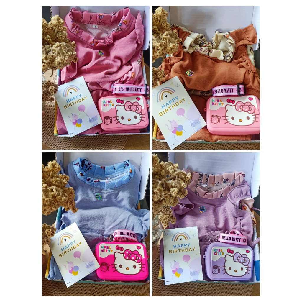 Hampers Kado Ulang Tahun Anak Perempuan 1 2 3 4 Tahun - Gift Box Hadiah Ultah Anak Cewek