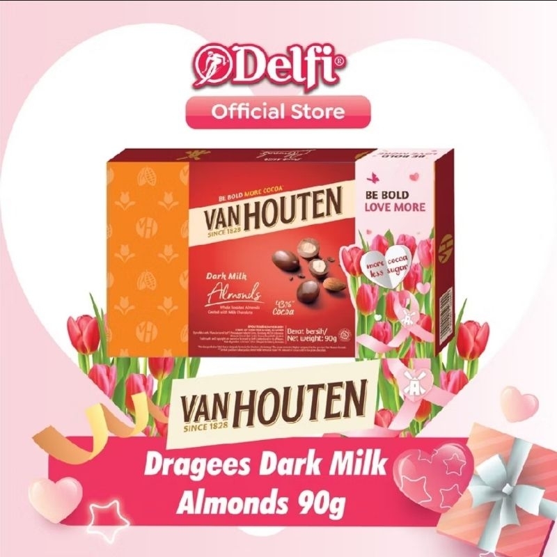 

Van Houten Almond Box 90gr / Coklat Valentine / Hadiah Valentine Jumbo Chocolate/ Valentine Chocolate / Coklat Box / Hadiah Valentine Box / Coklat Delfi