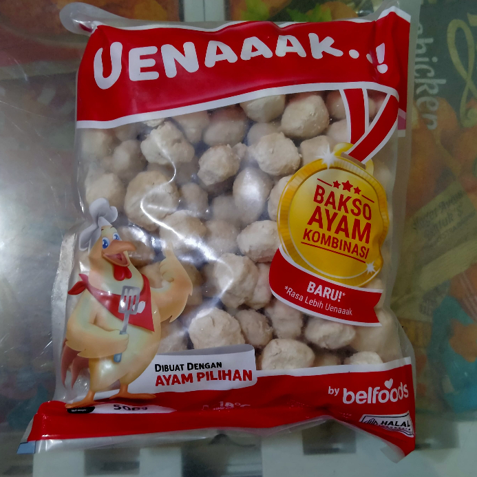 

Belfood/Uenak Bakso Ayam Kerikil 500gr