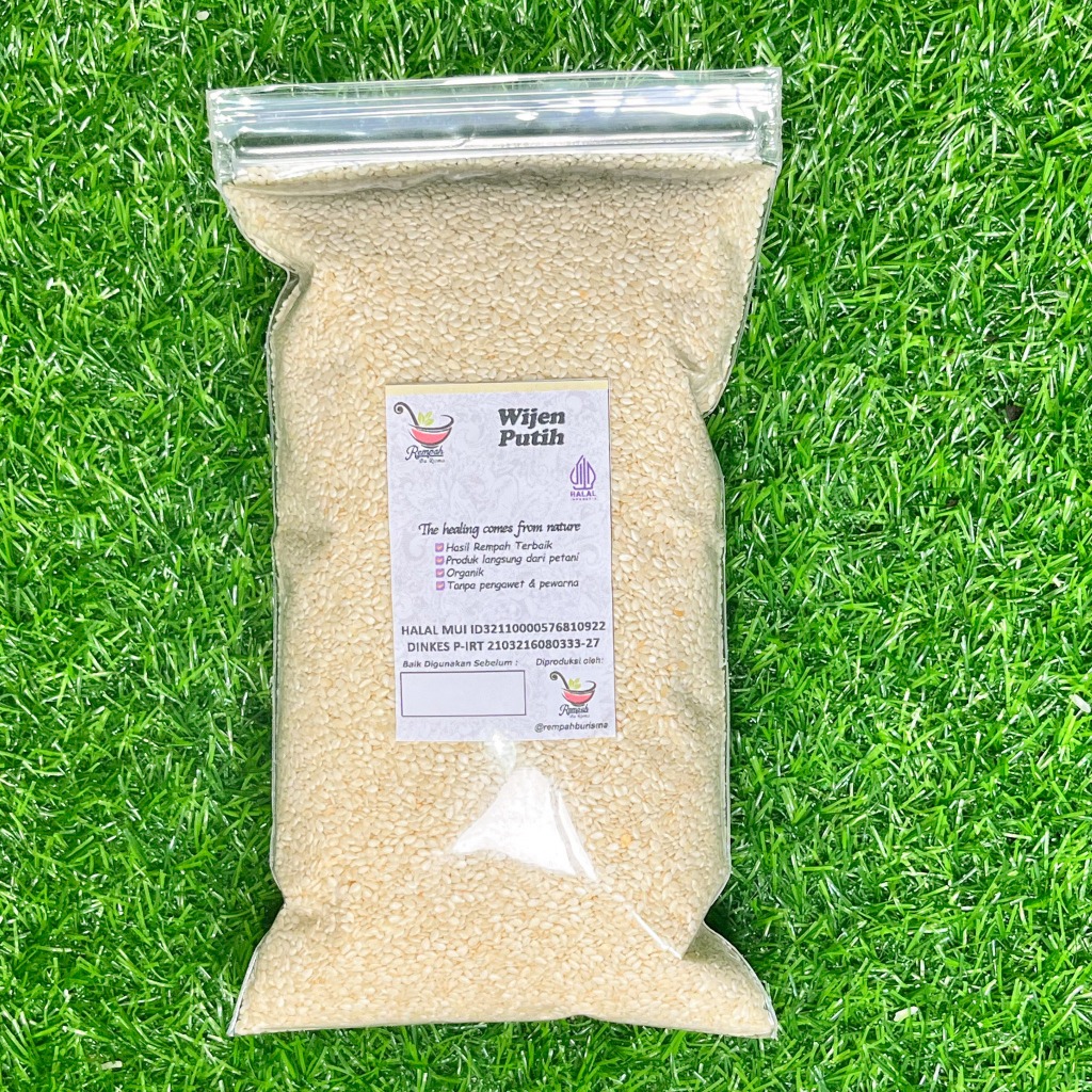 

Wijen Putih 500 Gram White Sesame Seeds Rempah Bu Risma