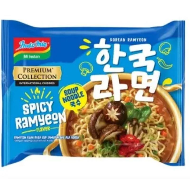 

INDOMIE PREMIUM KOREAN SERIES KUAH rasa SPICY RAMYEON