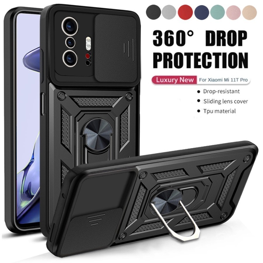 [ Iphone 11 / xr ] HardCase Robot Case Ring Armor Slide Camera