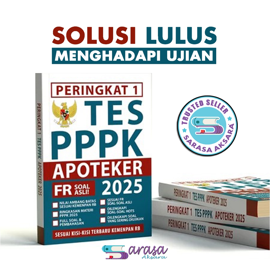 BUKU PERINGKAT 1 TES PPPK KESEHATAN APOTEKER 2025 - SOAL DAN PEMBAHASAN