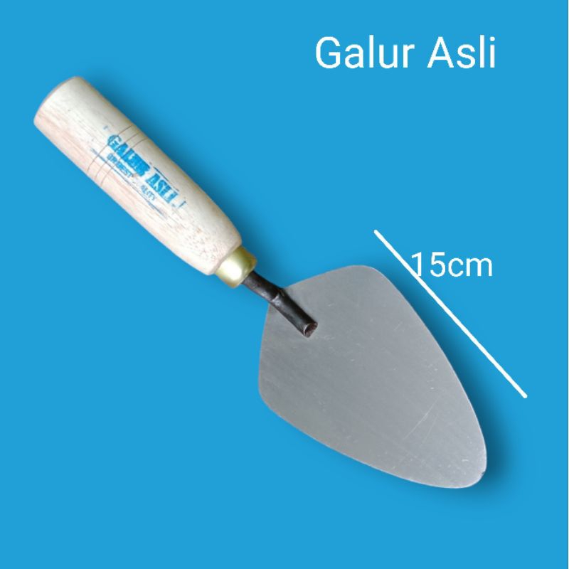 Cetok Semen Galur Asli Baja 15Cm Dan 16,5Cm - Sendok Semen Oval