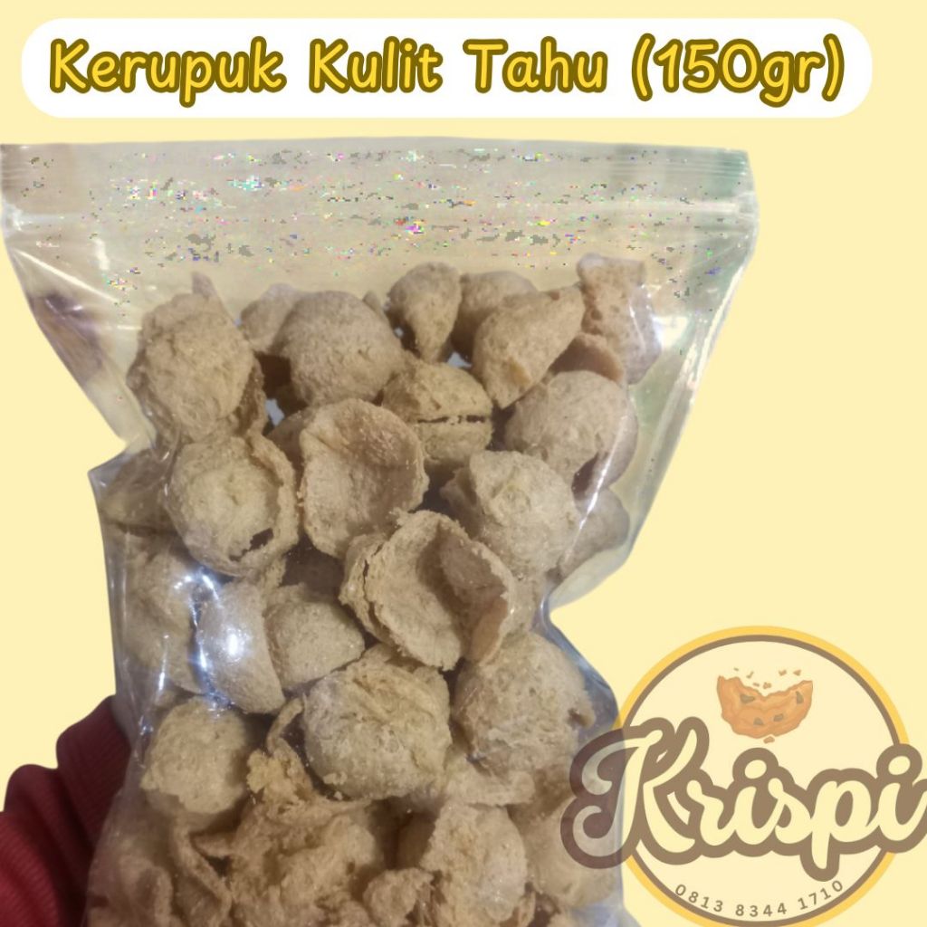 

KRISPI-KERUPUK KULIT TAHU/TAHU WALIK (150gr)