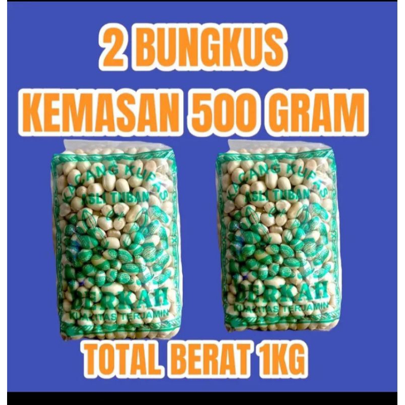 

(500g) KACANG KUPAS TUBAN ASLI"BERKAH" BIJI SEDANG