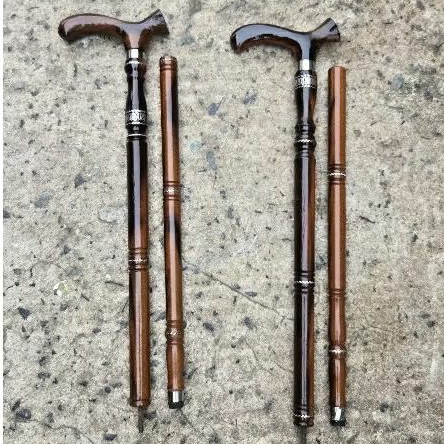 Tongkat Bantu Kayu Ulin  Model Terompah Tongkat  kayu ulin Kalimantan