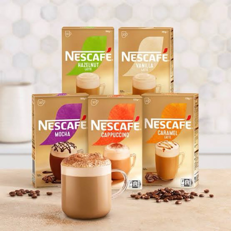 

Nescafe Australia Hazelnut - Caramel - Iced Cappucino - Cappucino Strong