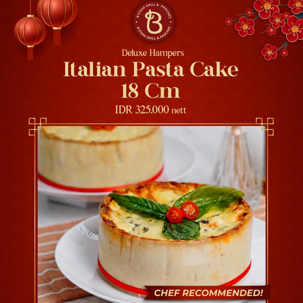 

Deluxe Hampers - Italian Pasta Cake 18 cm