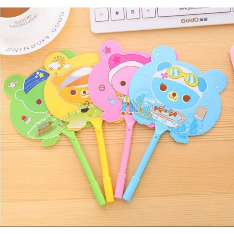

O (O1) PULPEN KIPAS KARAKTER LUCU / PENA KIPAS ANIMAL BOLLPOINT