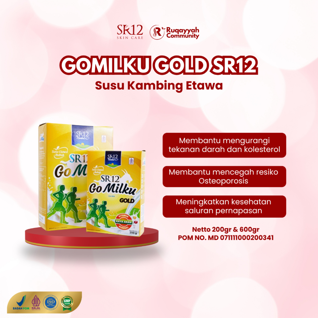 

Susu Bubuk Kambing Go Milku Gold SR12 Herbal - Susu Gomilku Kambing Etawa Atasi Nyeri Sendi & Linu