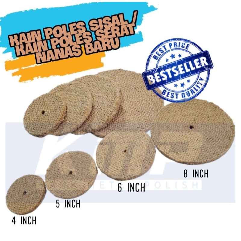 Kain Poles Serat Nanas / Kain Poles Sisal Baru