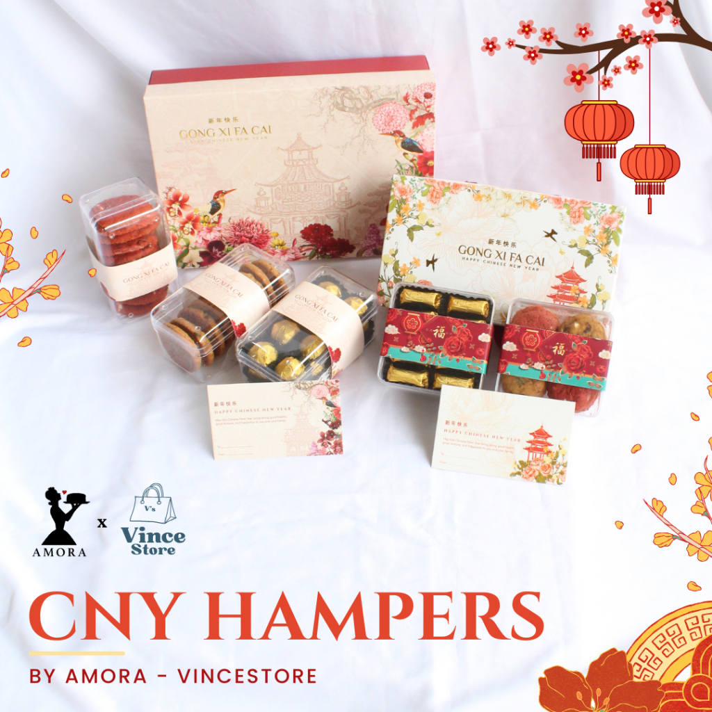 

Chinese New Year Hampers by Amora Isi 2 Toples - Hampers Imlek - Bingkisan Imlek