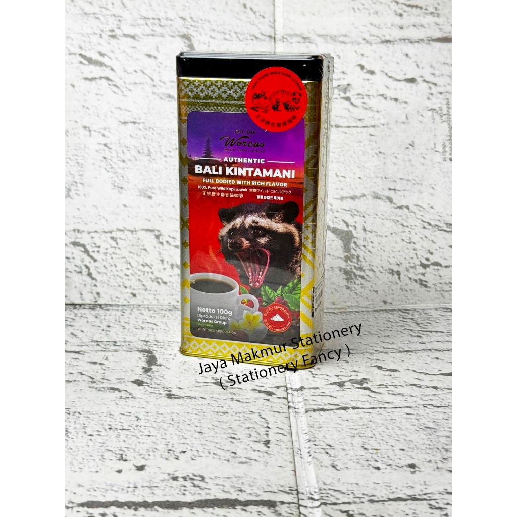 

WORCAS Kopi Luwak Bali Kintamani 100gr Tin Can - KOPI BIJI