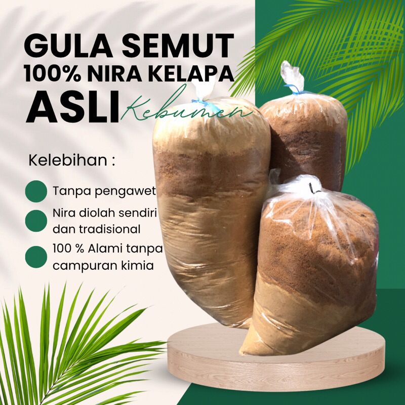 

Gula Semut 100% Nira Kelapa Asli kebumen