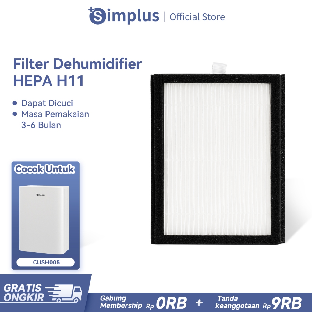 Simplus Dehumidifier Filter HEPA H11 yang Dapat Dicuci