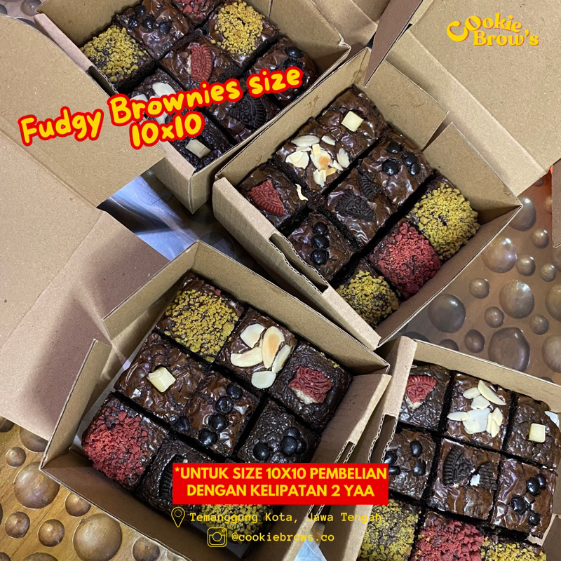 

Fudgy Brownies 10x10 MINIMAL BELI 2 | Cookie Brow’s