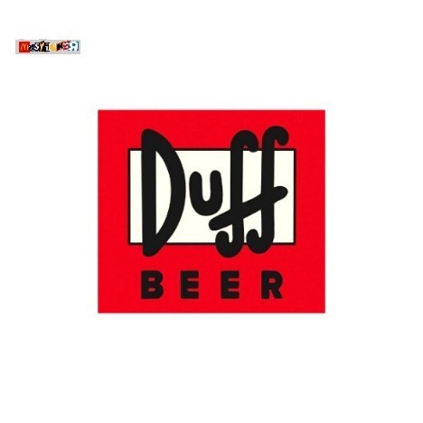 

sticker Duff BEER logo stiker retro vintage The Simpsons