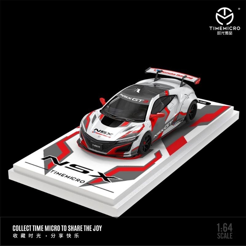 Time Micro Honda NSX GT3 Honda Racing Red White Grey