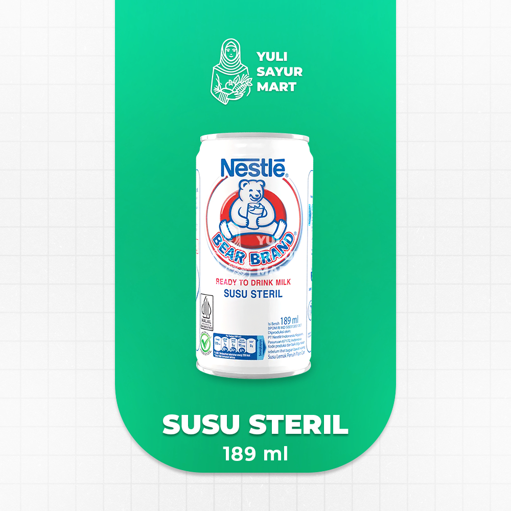 

Bear Brand Susu Steril 189ml - Yuli Sayur Mart