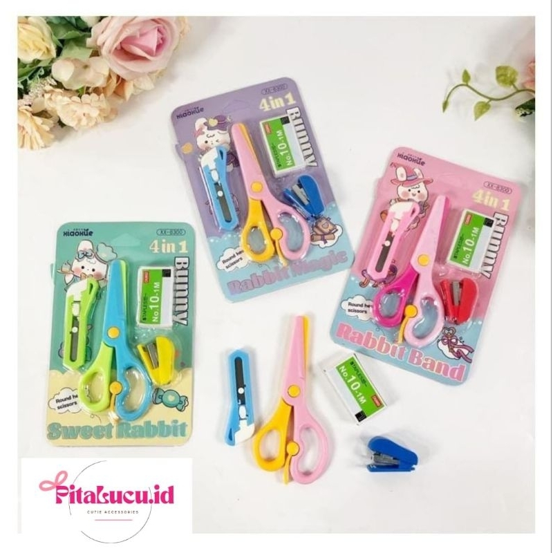 

SET 4IN1 GUNTING STRAPLESS DAN CUTTER ANAK FREE ISI STRAPLESS MOTIF BUNNY